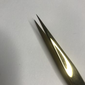 Tweezers Straight Gold – Ekstra Lang 13cm – NYHED